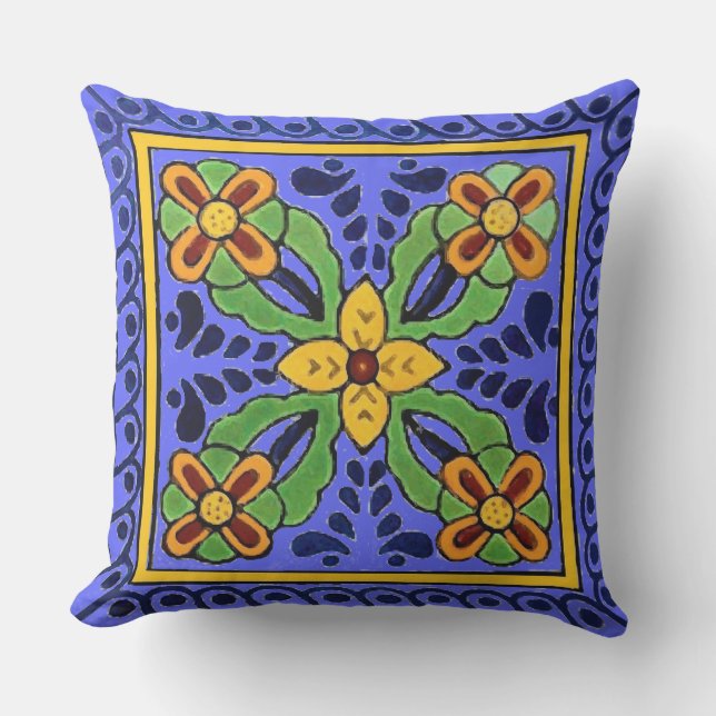 Talavera Tile Kissen (Vorderseite)