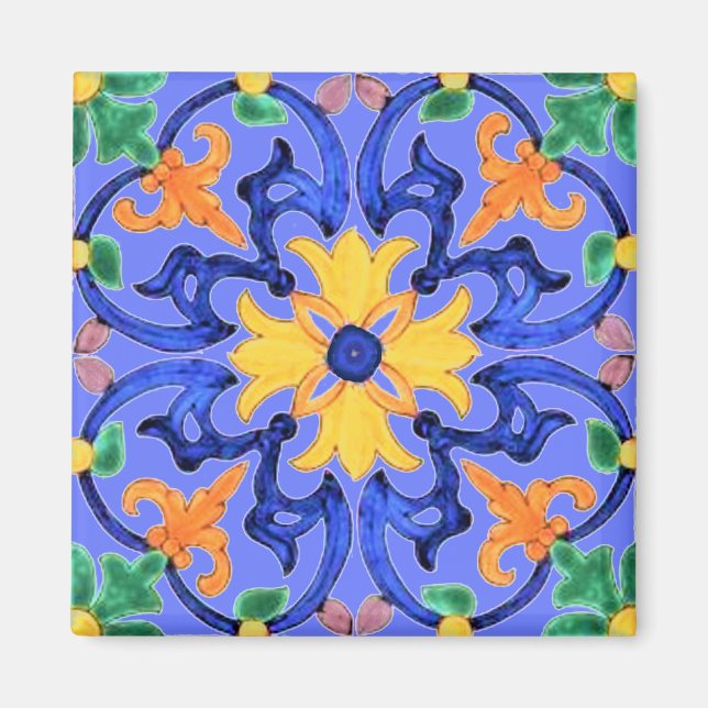 Talavera Tile Magnet (Vorne)