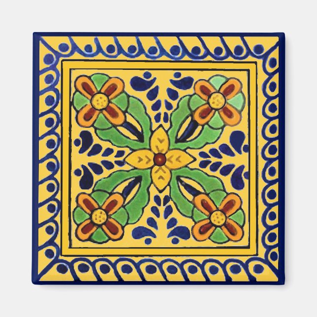 Talavera Tile Magnet (Vorne)
