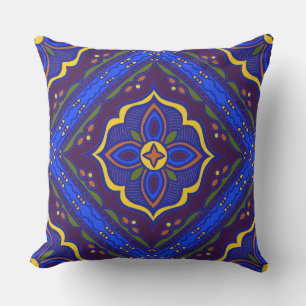 Talavera Tile Outdoor Pillow Kissen