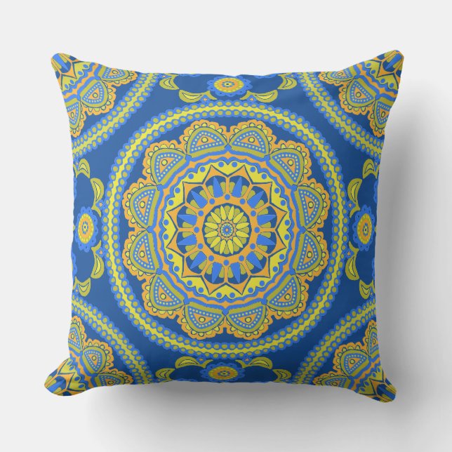 Talavera Tile Outdoor Pillow Kissen (Vorderseite)