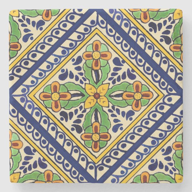 Talavera Tile Steinuntersetzer (Vorderseite)
