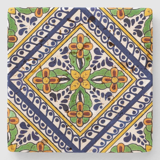 Talavera Tile Steinuntersetzer (Vorderseite)