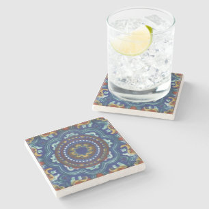 Talavera Tile Style Stone Untersetzer