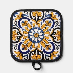 Talavera Tile Tres Topflappen