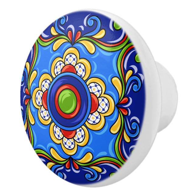 Talavera Tile Version 2 Keramik Drawer Knob Keramikknauf (Rechts)