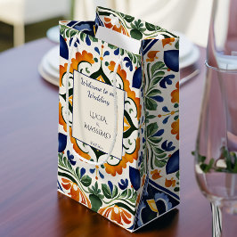 Talavera Vintage mexikanische Hochzeitsempfehlung Kleine Geschenktüte