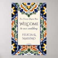 Talavera-Vintage-Mexikanisches-Hochzeits-Willkomme