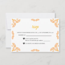 Talavera Yellow Floral Minimalist Spanish Wedding