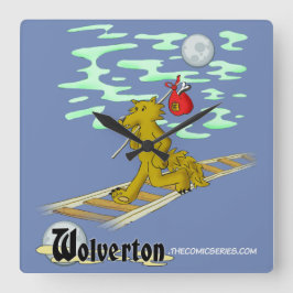 Talbot auf den Bahnen Quadratische Wanduhr