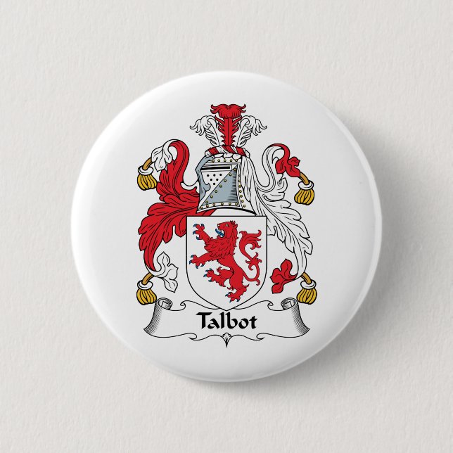 Talbot Familienwappen Button (Vorderseite)