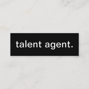 Talent-Agent-Geschäfts-Karte Mini Visitenkarte