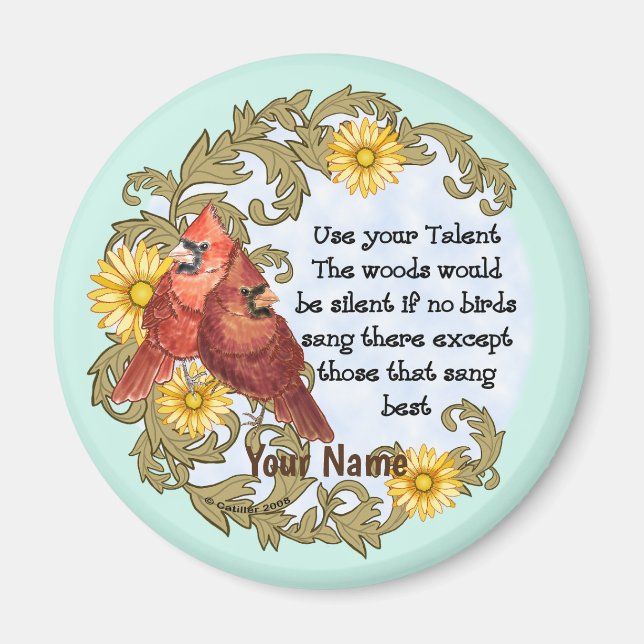 Talent christlicher Kardinal Magnet (Vorne)