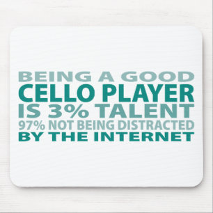 Talent des Cello-Spieler-3% Mousepad