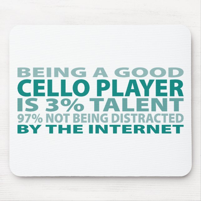 Talent des Cello-Spieler-3% Mousepad (Vorne)