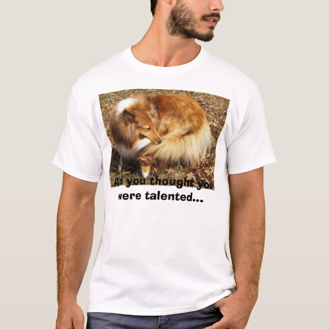 Talent des Sheltie T-Shirt (Vorderseite)