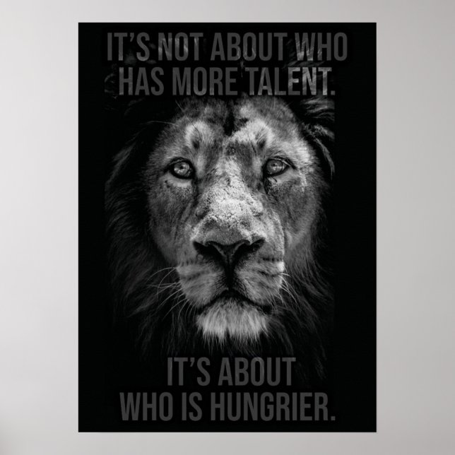 Talent gegen Hunger - Bleibe Hunger - Löwenerfolg Poster (Vorne)