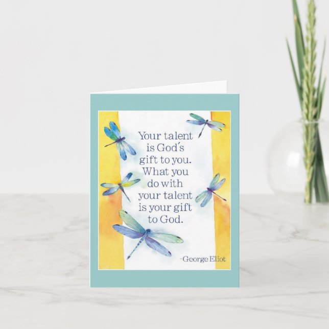 Talent notecard karte (Vorderseite)