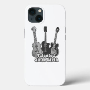 Talent seit Geburt. Vintage schwarz-weiße Gitarre Case-Mate iPhone Hülle