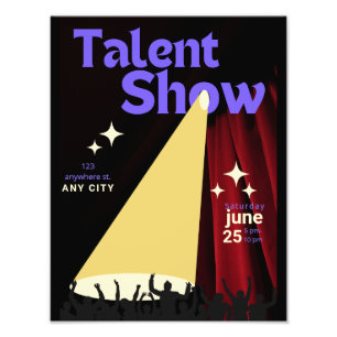 Talent Show Flyer, Flyer anzeigen, Talentwettbewer Fotodruck