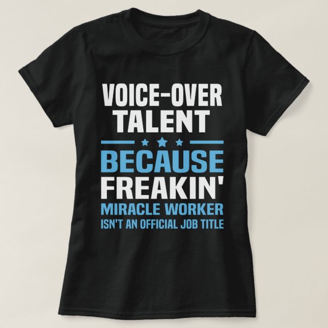 Talent zur Stimmenübergabe T-Shirt (Design vorne)