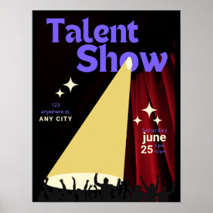 Talentshow Flyer, Show Flyer, Talentwettbewerb Poster