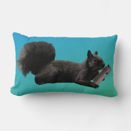 Tales Blue Green Eichhörnchen Lendenkissen