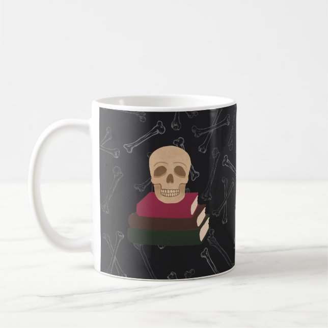 Tales of the Dead Gothic-Totenkopf-Tasse | Benutze Kaffeetasse (Links)