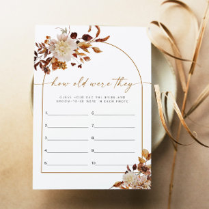 TALIA Boho Dry Floral wie alt waren sie zu spielen Einladung