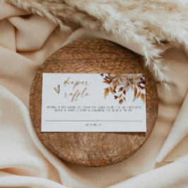 TALIA Boho Terracotta Floral Diaper Raffel Ticket