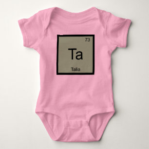 Talia Name Chemie Element Periodensystem Baby Strampler