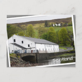 Talisker Whisky Brennerei auf Skye, Schottland Postkarte