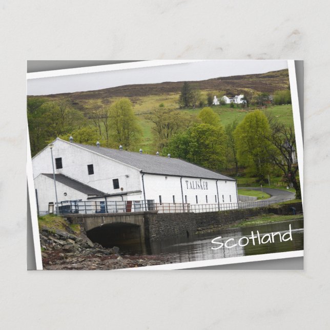 Talisker Whisky Brennerei auf Skye, Schottland Postkarte (Vorderseite)
