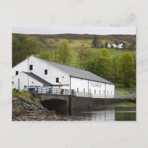 Talisker Whisky Brennerei auf Skye, Schottland Postkarte