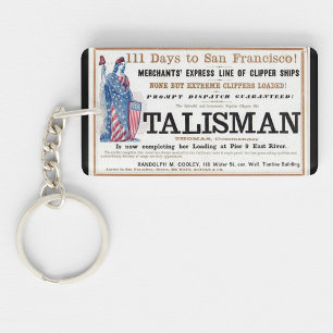 Talisman Clipper-Schiff fährt 1855 Schlüsselanhänger