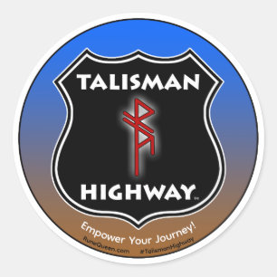 Talisman-Highway RuneQueen Runder Aufkleber