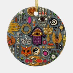Talisman-Schiefer Keramik Ornament