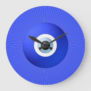 Talisman schützt vor dem bösen Auge Große Wanduhr