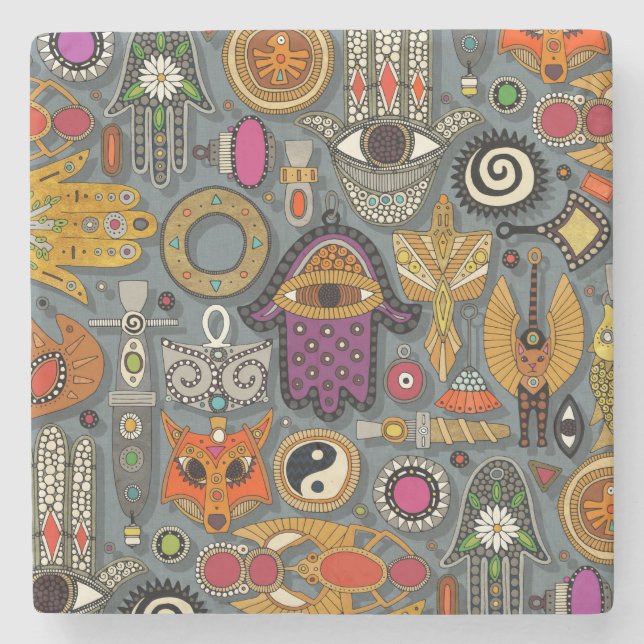 TALISMANS Schiefer Untersetzer (Vorderseite)