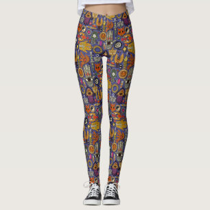 TALISMANS violett-blaue Leggings