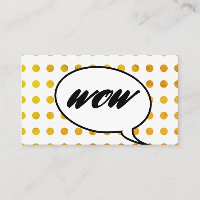 Talk Bubble / Dots Square Business Card Visitenkarte (Vorderseite)