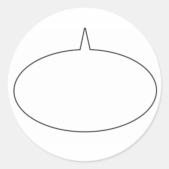 Talk Bubble Sticker (Vorderseite)