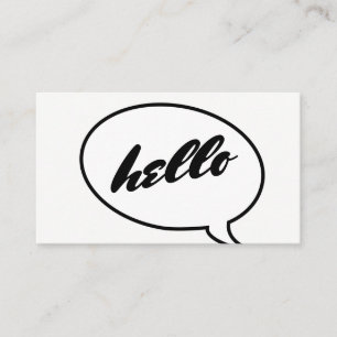Talk Bubble Visitenkarte