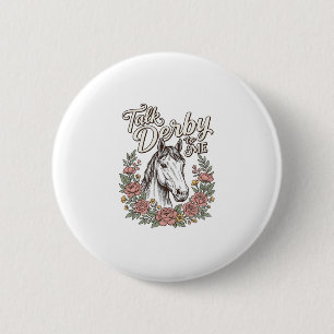 Talk Derby To Me Florales Pferd Vintage Shirt_1 Button