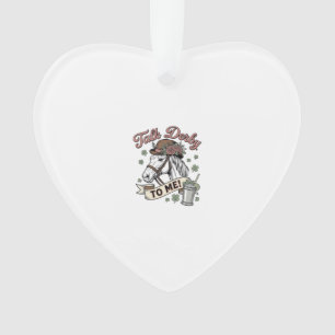 Talk Derby To Me Pferd Mint Julep Vintage Shirt_1 Ornament