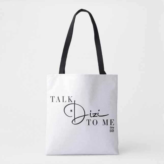 Talk Dizi Script White Tasche (Vorderseite)