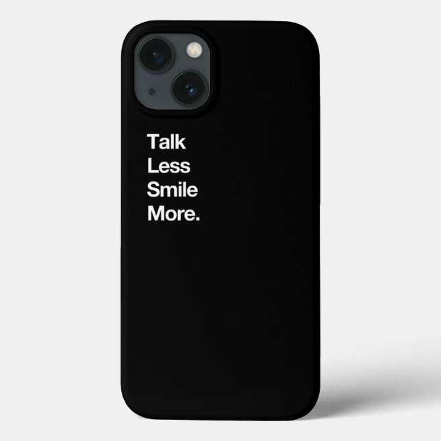 Talk Less Smile More Historic Hamilton Quote Print Case-Mate iPhone Hülle (Rückseite)