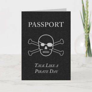 talk like a pirate day passport einladung