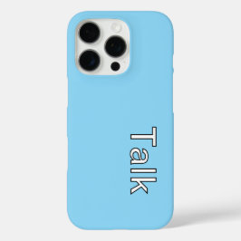 TALK-Logo LT Blau iPhone 16 Pro Hülle