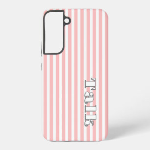 Talk Logo Rosa weiße Streifen Samsung Handy Fall Galaxy Hülle